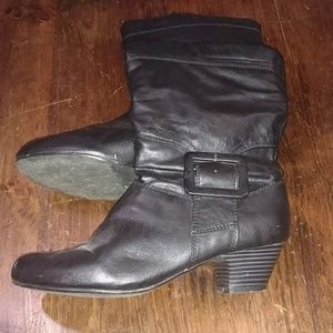 Style & Co Mid Calf Booties with Buckle Size 9